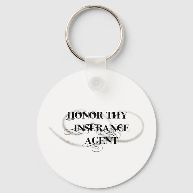 Chaveiro Honor Thy Insurance Agent (Frente)