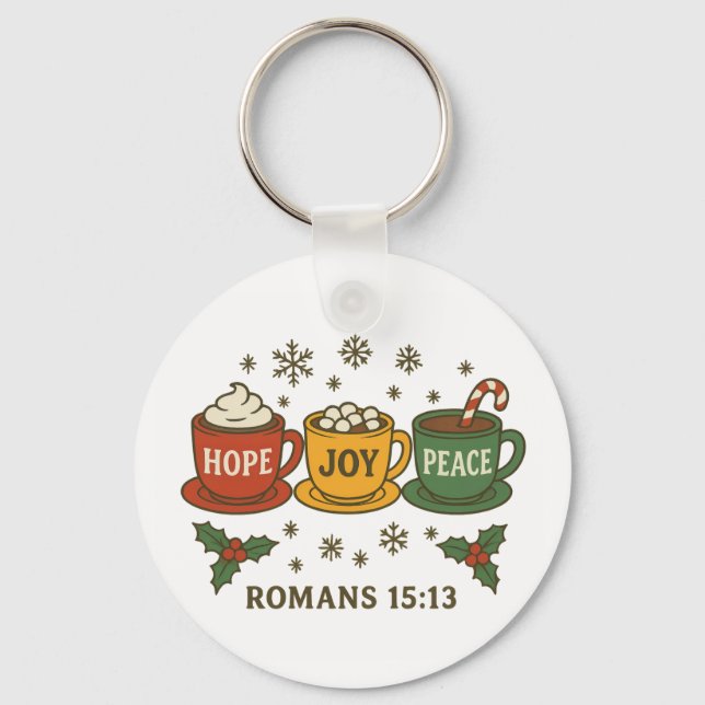 Chaveiro Hope joy Peace and Cocoa (Frente)