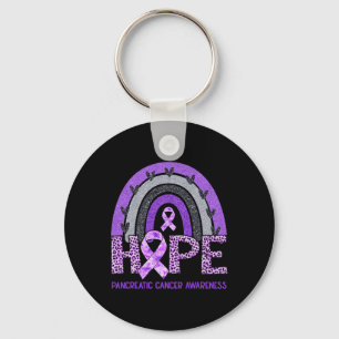 Chaveiro Hope Lepard Rainbow Câncer de pâncreas Awarness S