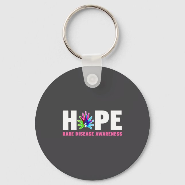 Chaveiro Hope Rare Disease Awareness Shirt - Rare Disease D (Frente)