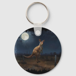 Chaveiro Hopping Kangaroo & Full Moon
