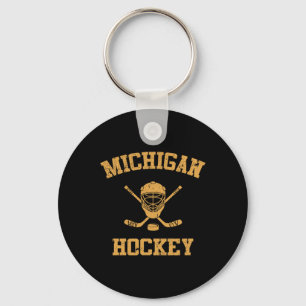 Chaveiro Hóquei Antigo de Michigan 