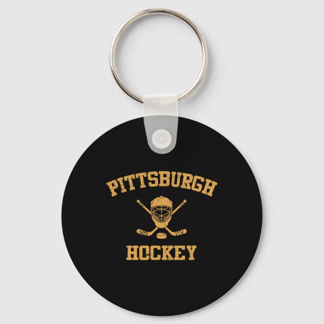 Chaveiro Hóquei Antigo de Pittsburgh (Frente)