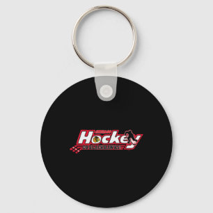 Chaveiro Hóquei Chicago Blackhawks Preto Licenciado Oficial