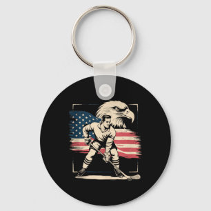 Chaveiro Hóquei da Bandeira Americana