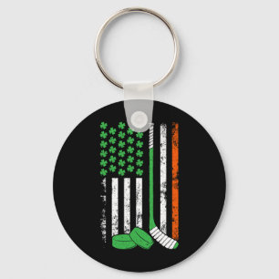 Chaveiro Hóquei Dia de São Patrício Bandeira Americana Trev