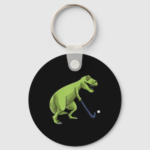 Chaveiro Hóquei em Campo Dinossauro T-rex Jogador Homens Mu
