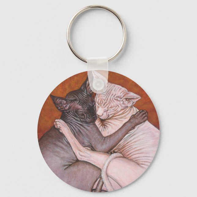 Chaveiro Hora do Nap do Gato Sphynx Sphynx (Frente)