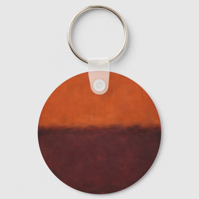 Chaveiro Horizonte Abstrato Laranja Queimado (Frente)