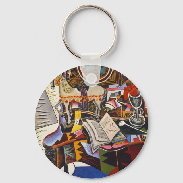 Chaveiro Horse Pipe Red Flower por Joan Miro (Frente)