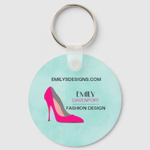 Chaveiro Hot Pink Stiletto High Heat Calçado Chic Business