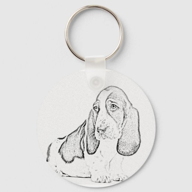 Chaveiro Hound basset (Frente)