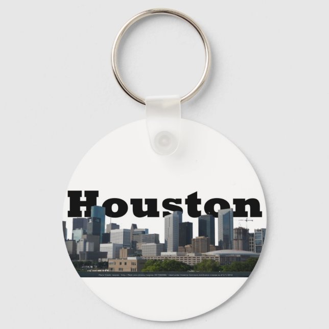 Chaveiro Houston, TX Skyline com Houston no Céu (Frente)
