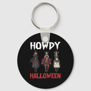 Chaveiro Howdy Halloween Cowgirl Andando Horas Noturnas Ass