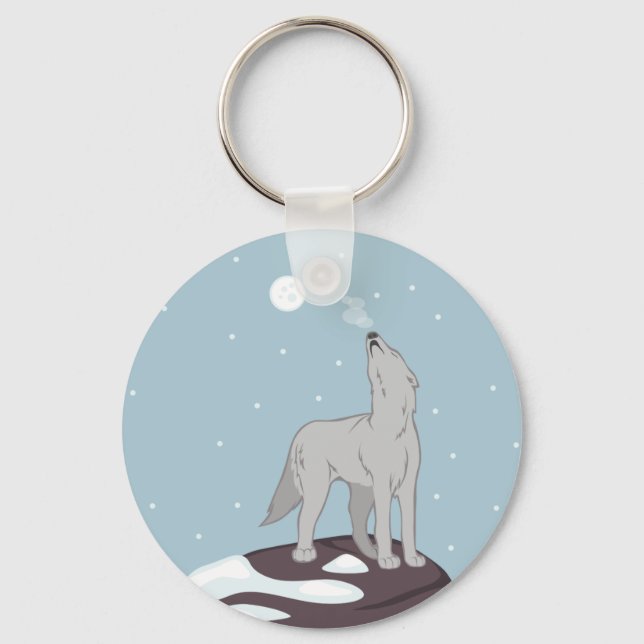 Chaveiro Howling Artic Wolf (Frente)
