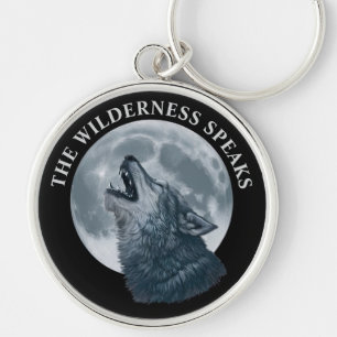 Chaveiro Howling Wolf and Moon