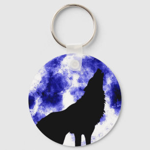 Chaveiro Howling Wolf na Lua