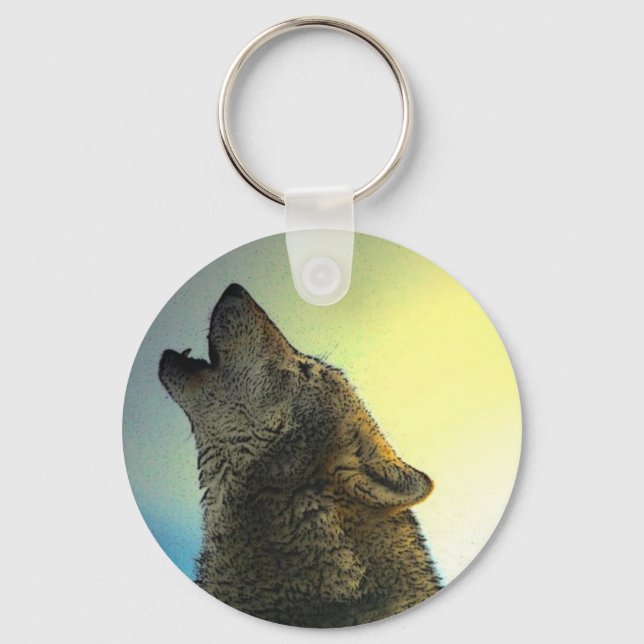 Chaveiro Howling Wolf no Sunset (Frente)