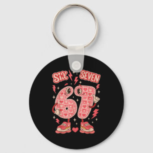 Chaveiro Hugvyn Six Seven Amor de Valentine 67 Preppy Coque