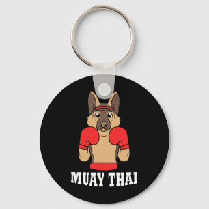 Chaveiro Humor Animal Muay Thai Kickboxing Engraçado Cachor