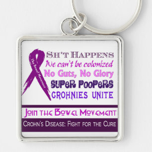 Chaveiro Humor da doença de Crohn