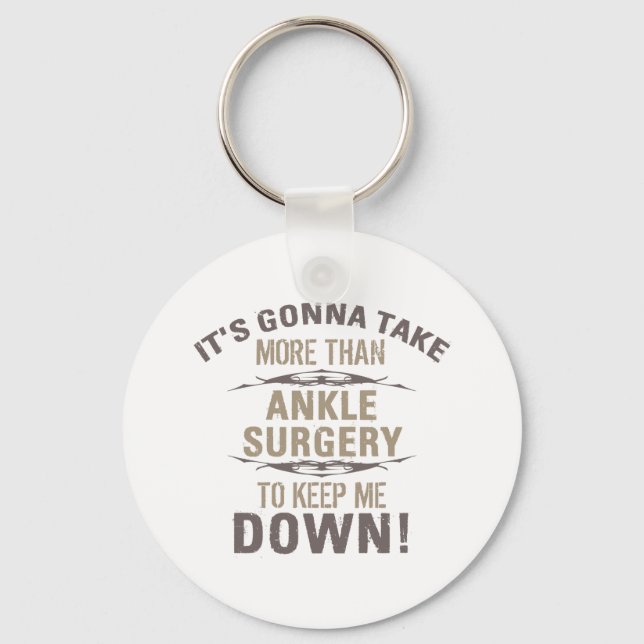 Chaveiro Humor de Cirurgia do Ankle (Frente)