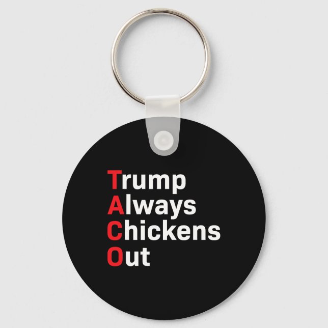 Chaveiro Humor Taco Trump Sempre Fala (Frente)