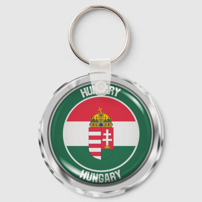 Chaveiro Hungria Round Emblem (Frente)