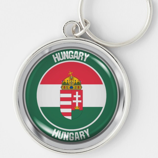 Chaveiro Hungria Round Emblem (Frente)