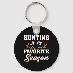 Chaveiro Hunter Deer Engraçado Caça É Minha Época Favorita