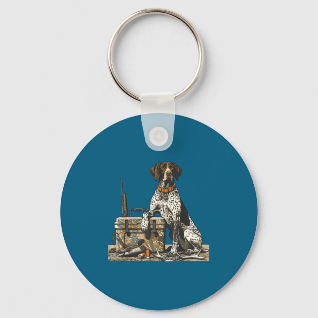Chaveiro Hunting Dog Inter Bird Dog Duck Hunter Camo Retrie (Frente)