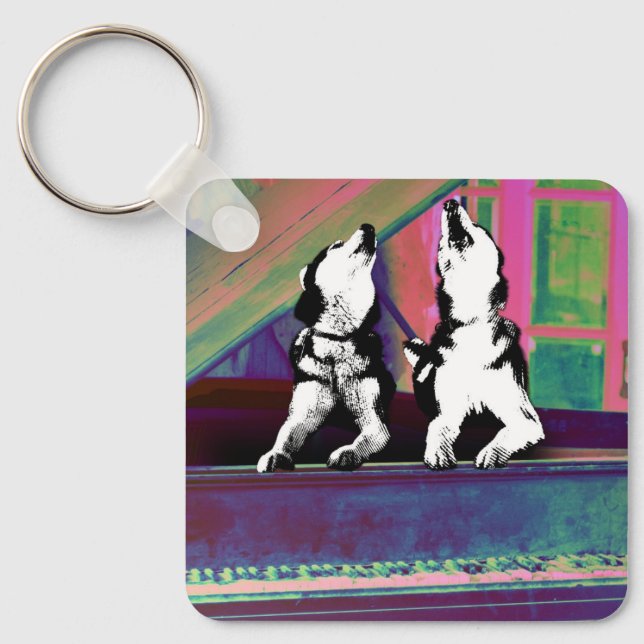 Chaveiro Huskies Howlin' Blues (Frente)