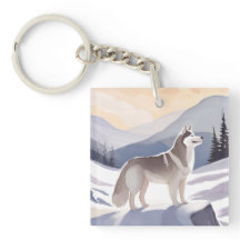 Husky do Alasca | Aquarela Montanha do Cachorro