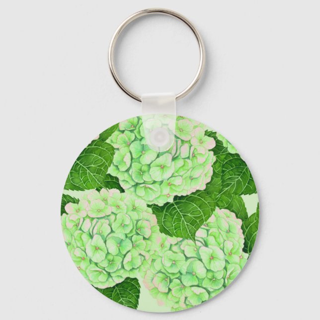 Chaveiro Hydrangea watercolor (Frente)