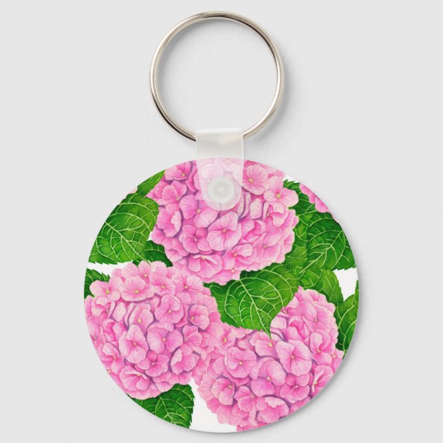 Chaveiro Hydrangea waterolage (Frente)