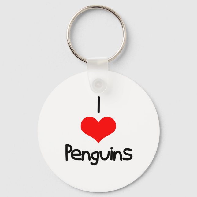 Chaveiro I Coração (Amor) Pinguins (Frente)