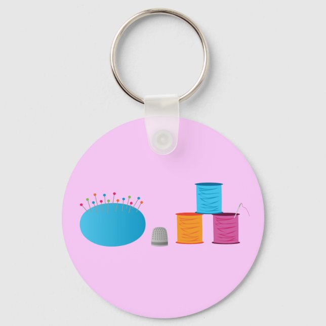 Chaveiro I costurar coração (Frente)