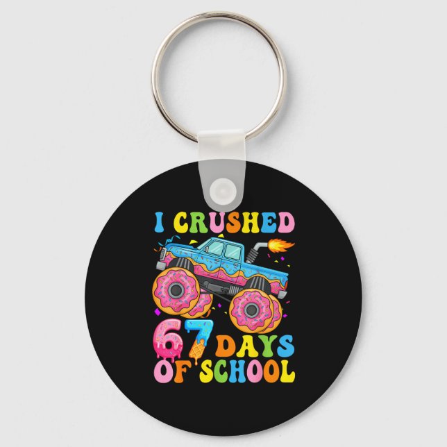 Chaveiro I Crush 67 Days Of School Monster Truck Funny 67 B (Frente)