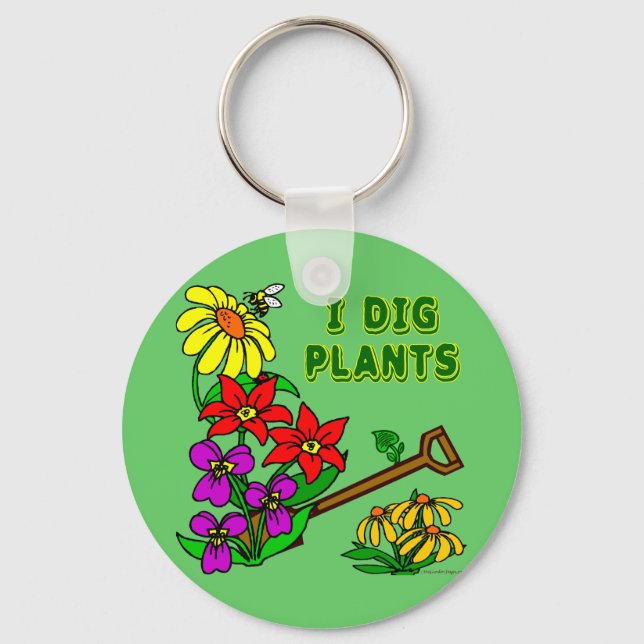 Chaveiro I Dig Plantas Gardener Dizendo (Frente)