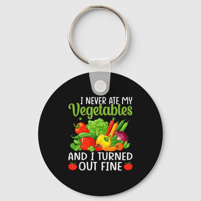 Chaveiro I Don't Eat Anything Vegetables Funny Vegetarian S (Frente)