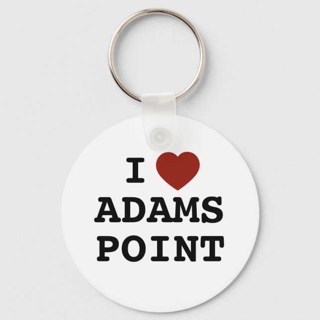 Chaveiro I heart Adams Point Keychain (Frente)