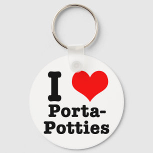 Chaveiro I HEART (AMOR) porta potties