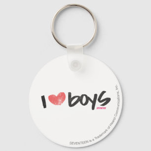 Chaveiro I Heart Boys Pink