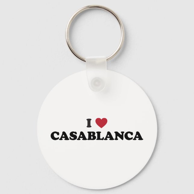 Chaveiro I Heart Casablanca Marrocos (Frente)