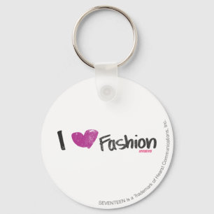 Chaveiro I Heart Fashion Aqua
