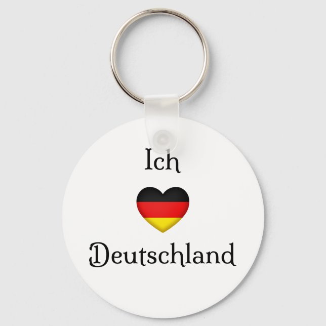 Chaveiro "I Heart Germany", Viajante do Orgulho Alemão (Frente)