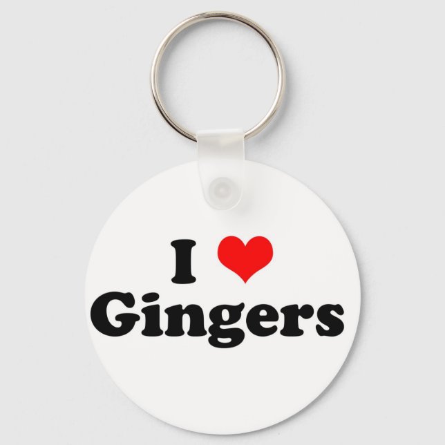 Chaveiro I Heart Gingers (Frente)
