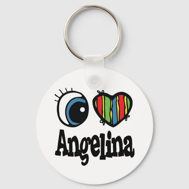 Chaveiro I Heart (Love) Angelina (Frente)