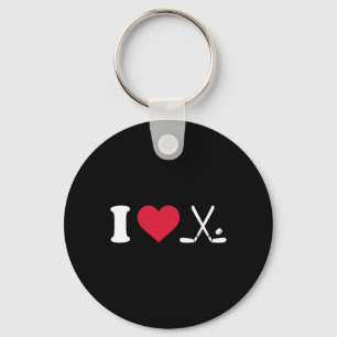 Chaveiro I Heart Love Field Hockey - Unisex