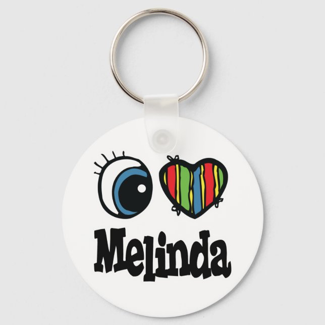 Chaveiro I Heart (Love) Melinda (Frente)